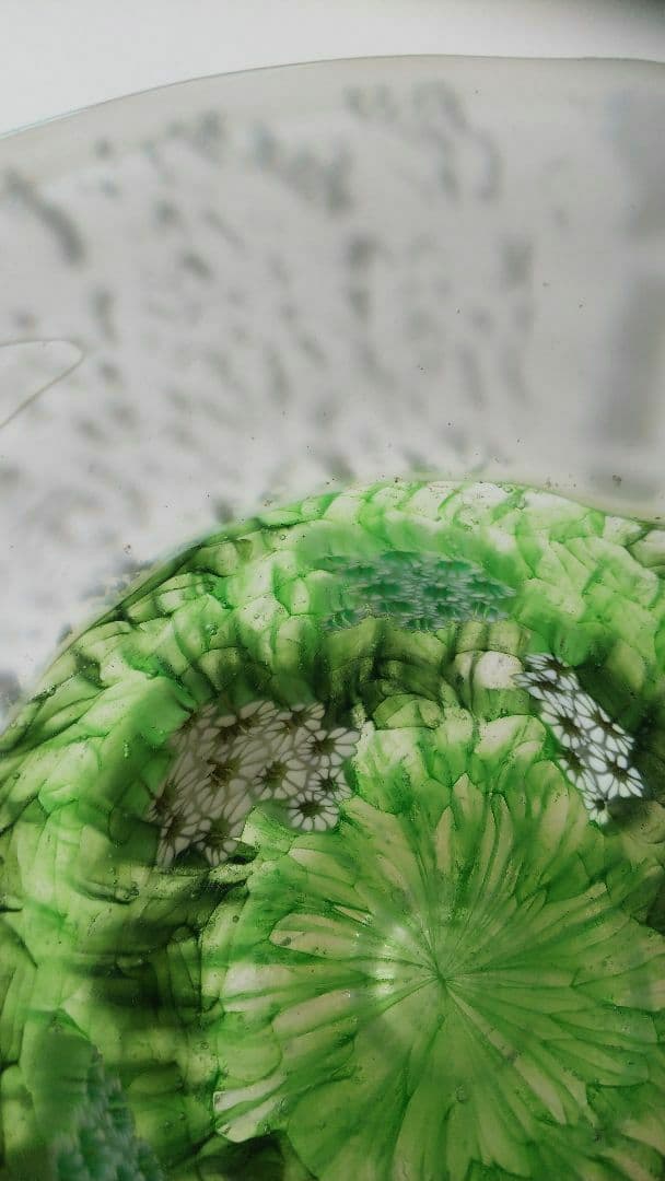 ★花のムリーニと銀箔★インカルモ茶碗