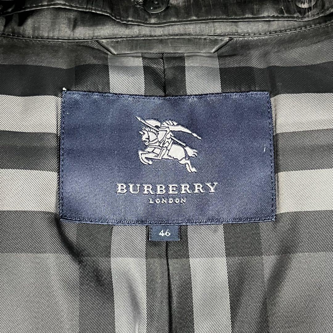 極美品 バーバリーロンドン ベルテッドダウンコート ファー着脱可能 大きいサイズ