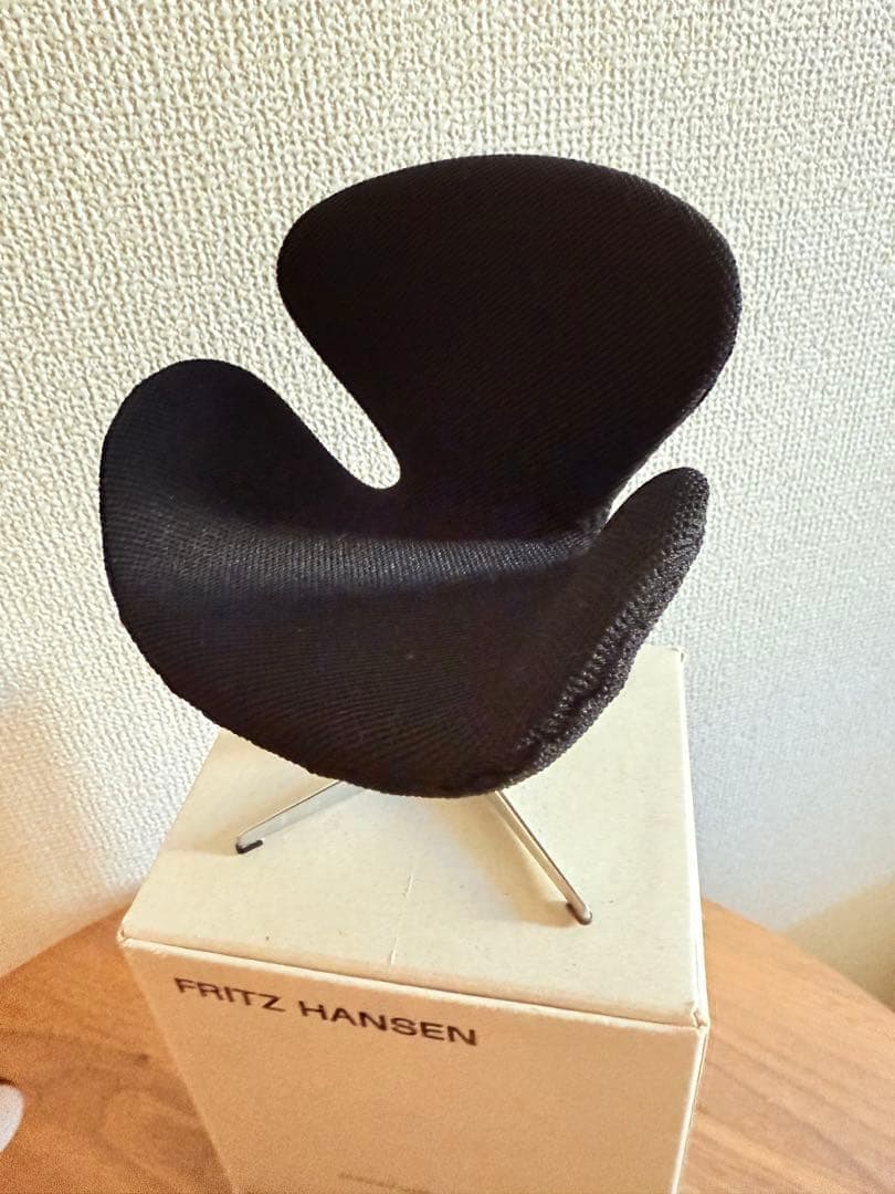 フリッツハンセン　スワンチェア　ミニチュア　ブラック