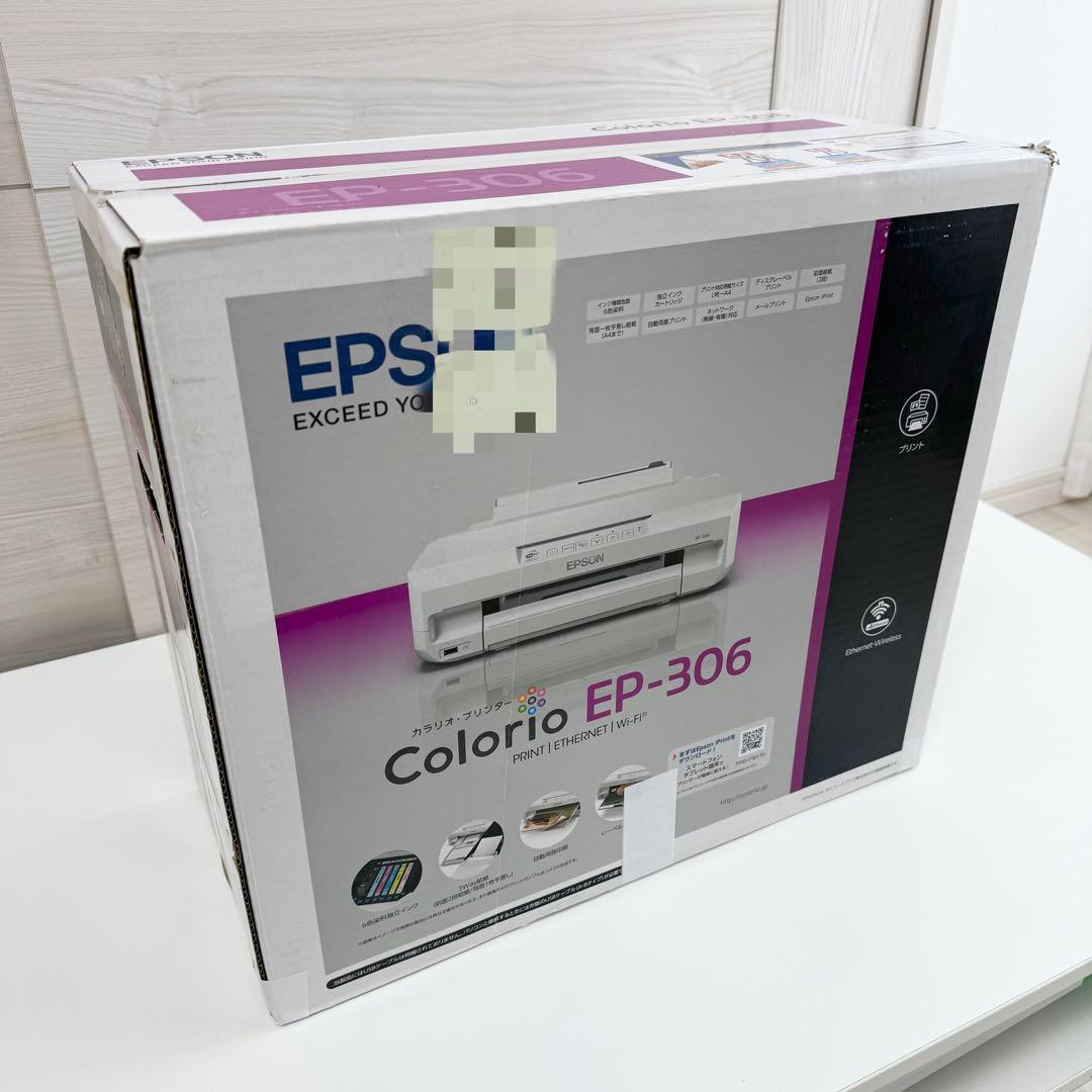 EPSON インクジェットプリンター EP-306 純インク＋換インク10個付