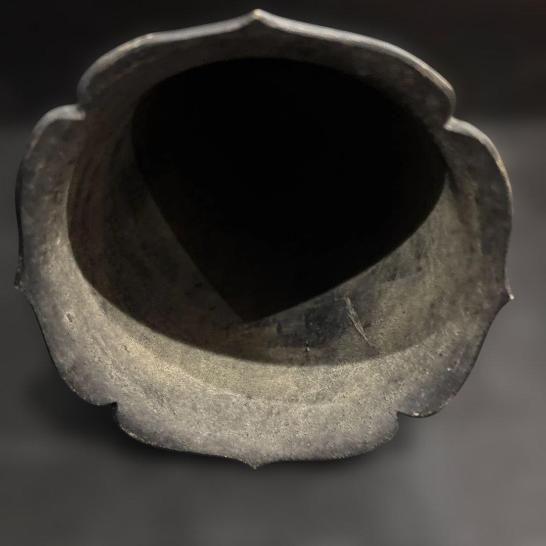 「【古仏具】大型 鋳物鈴 仏鈴 祈祷鈴 喚鐘 寺院仏具 古道具 時代物」