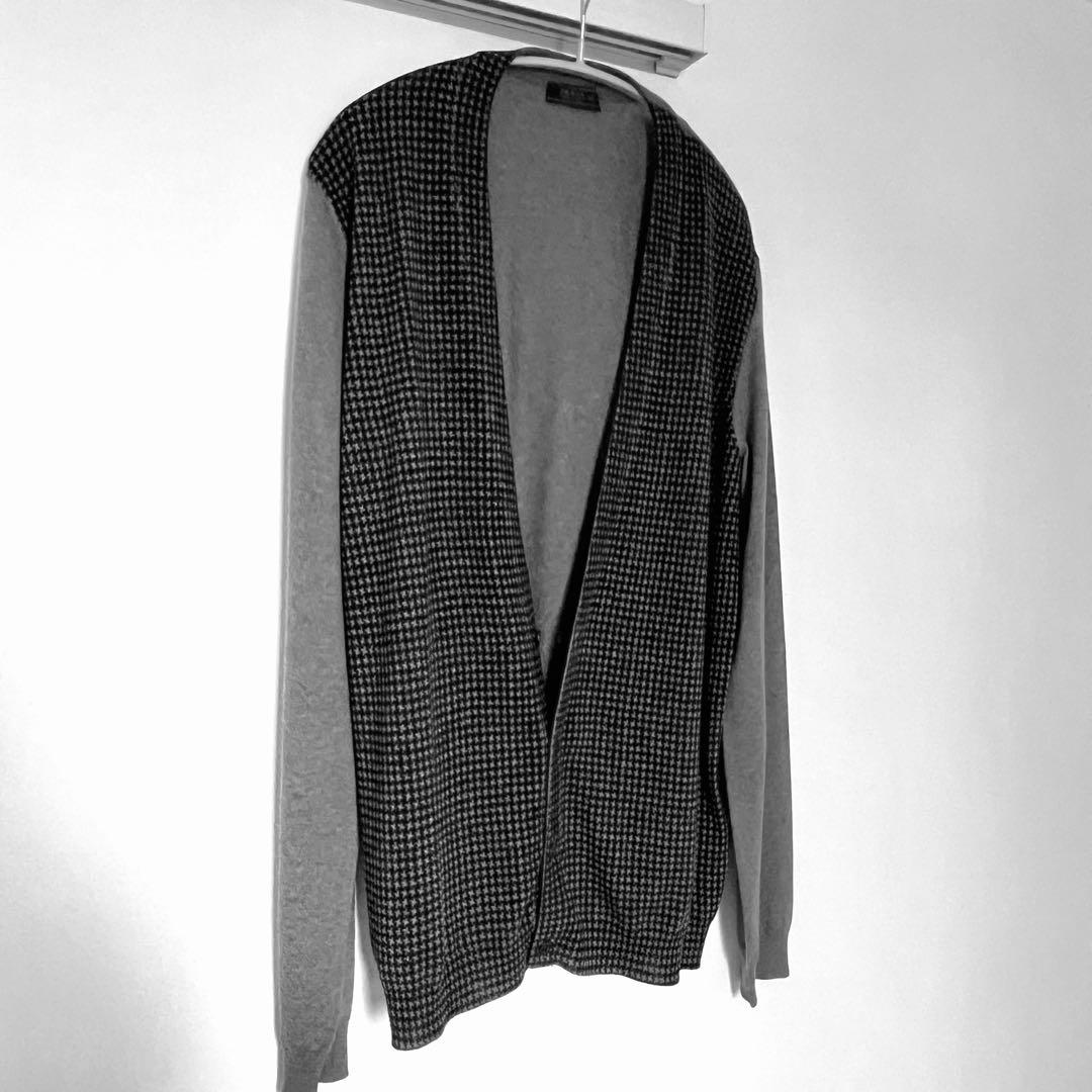 【PRADA】 2010SS カーディガン　ウール　グレー