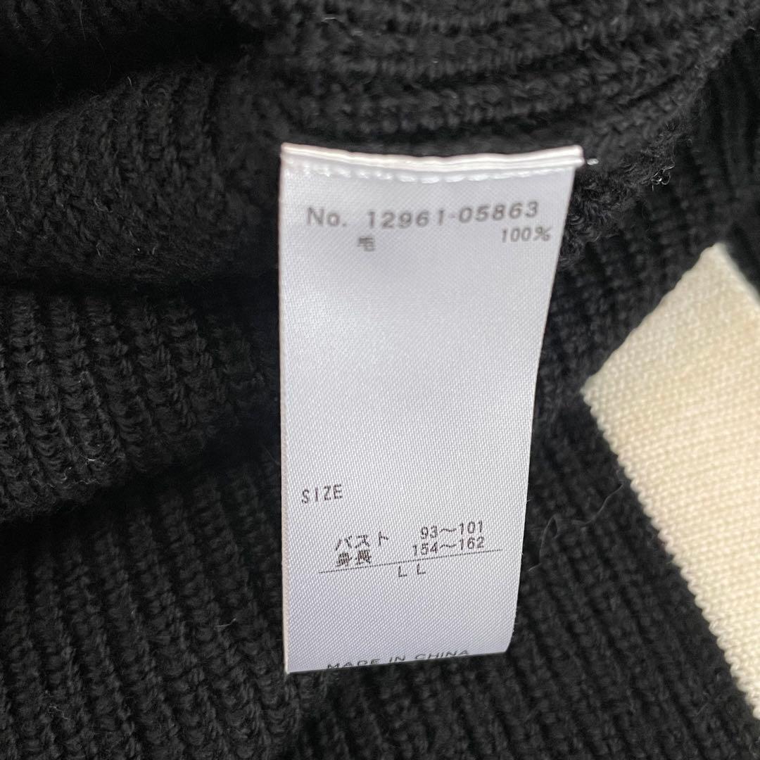 美品✨ダーマコレクション コート ロングカーディガン ウール フード付 LL