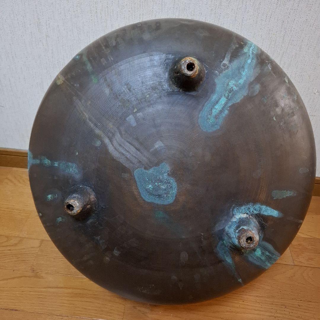 伝統工芸　工芸美術　大火鉢　丸火鉢　銅製火鉢　大型火鉢　 銅製　銅器　古銅