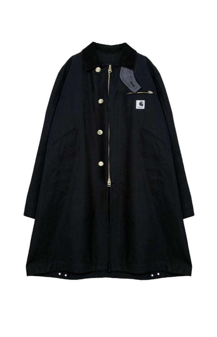 ジャケット・アウター sacai Carhartt WIP Duck Coat Black 4