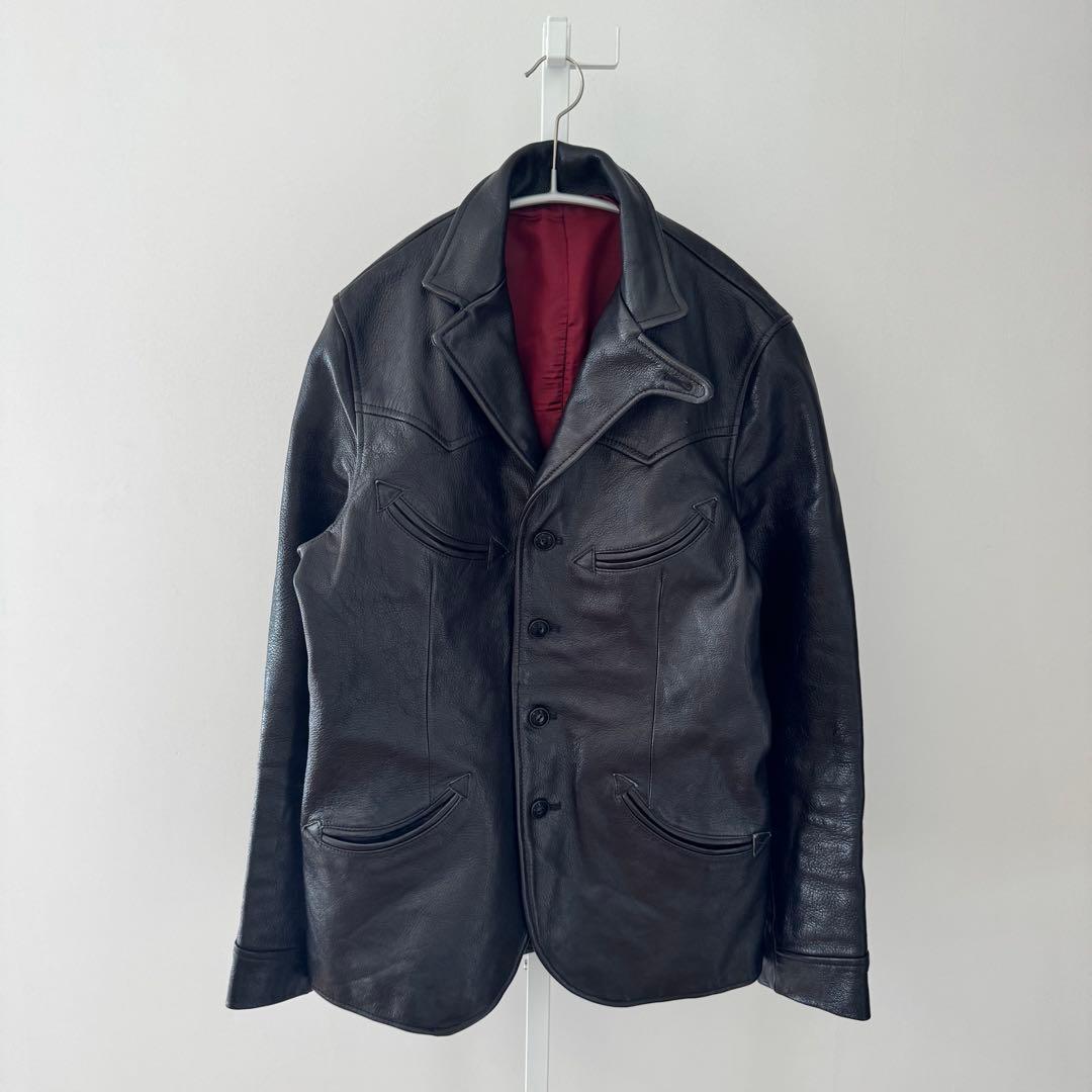 ウエストライド ゴートスキン ウエスタン レザー テーラードジャケット