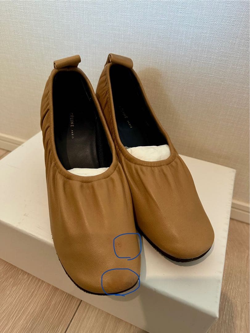 1／6迄⭐︎正規品⭐︎最終値下げ⭐︎CELINEソフトバレリーナ　希少サイズ34