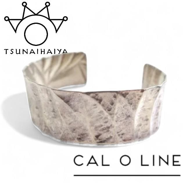 キャルオーライン ツナイハイヤ 日本製 純銀 シルバー バングル 定5.2万