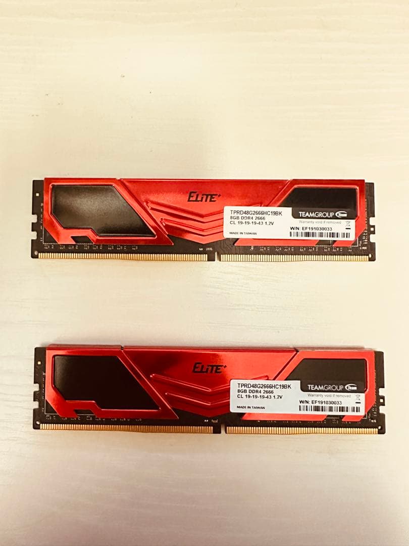 TEAMGROUP ELITE DDR4 2666 8GB×2枚セット
