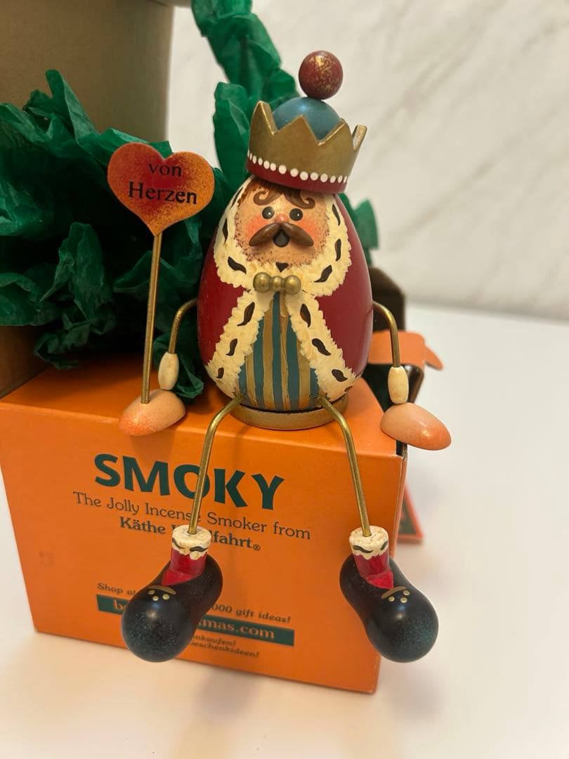 【ケーテウォルハルト】DUFTL人形 ドイツ クリスマス 煙出し人形 お香人形