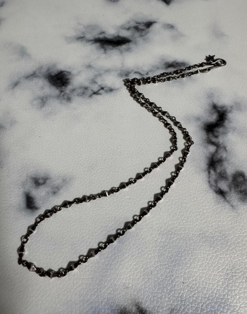 925刻印　ジャスティンデイビス　ダイヤデザインシルバーチェーン