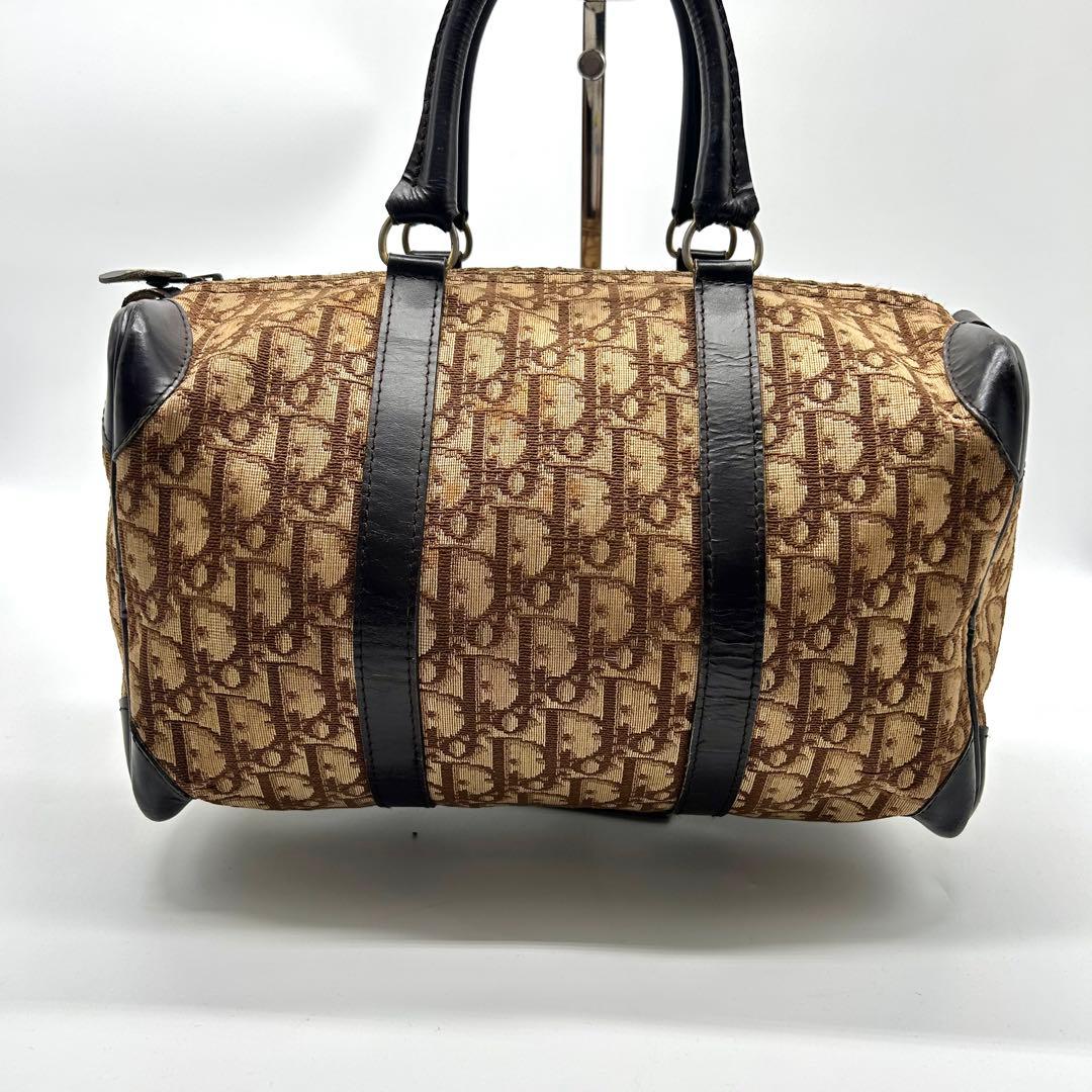 美品✨dior トロッター　ボストン　バッグ　レザー　キャンバス