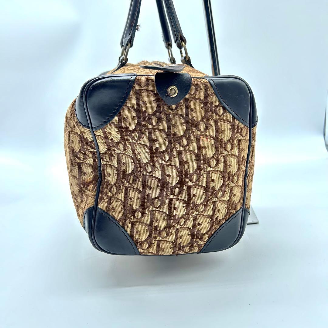 美品✨dior トロッター　ボストン　バッグ　レザー　キャンバス