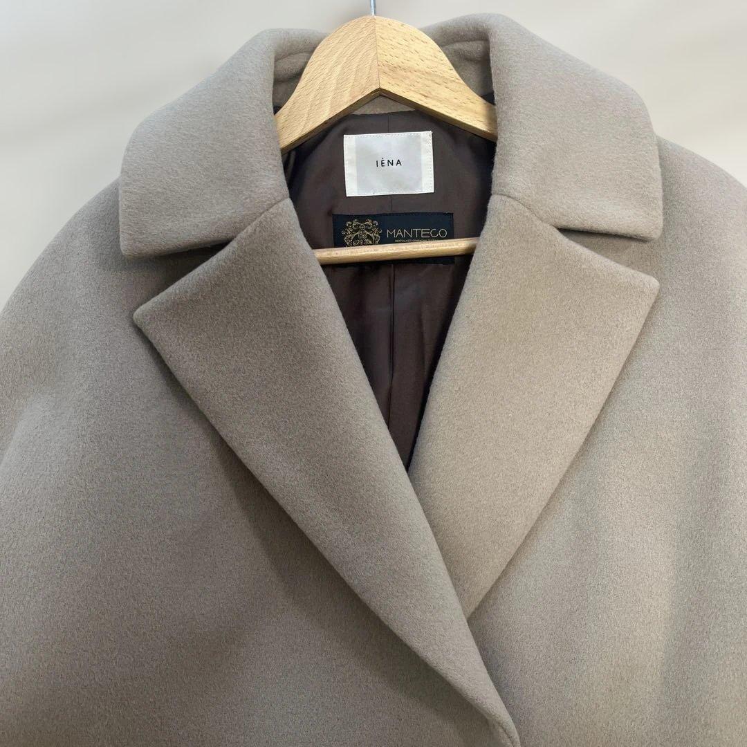 IENA イエナ　MANTECOオーバーチェスターコート　38 ベージュ