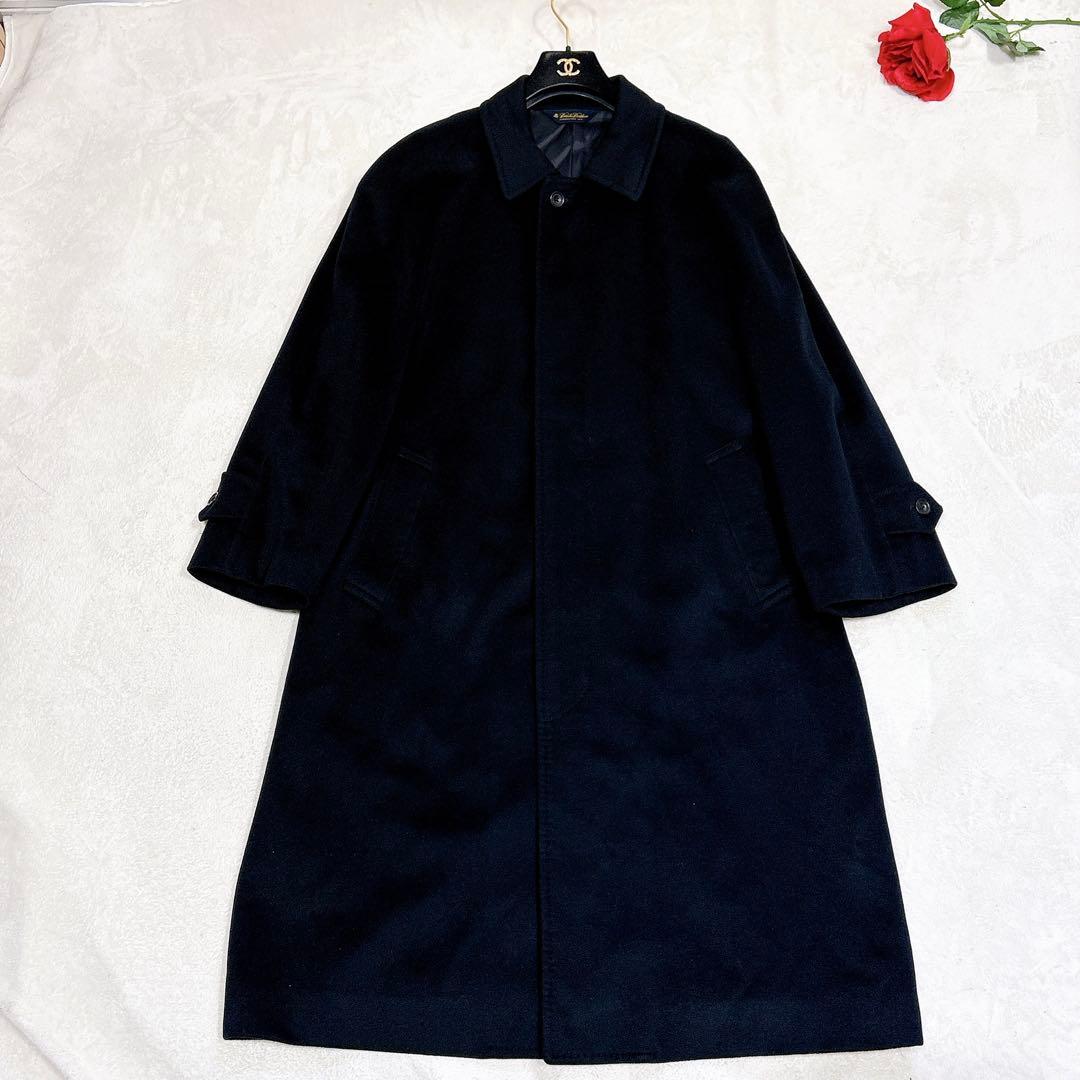 新品同様✨　ブルックスブラザーズ　ステンカラーコート　カシミヤ　ブラック　XXL