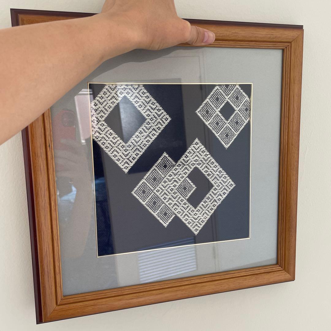 こぎん刺し　木村操作品　額