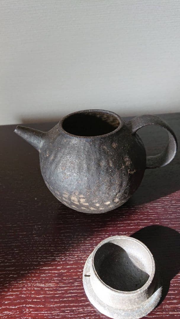 村上躍 黒焼締 ポット大