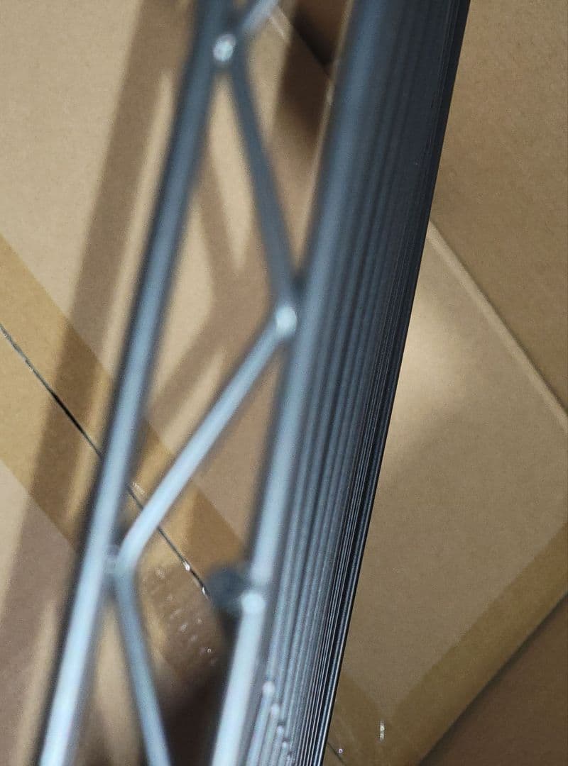 IZEUK ハンガーラック 金属製 棚付き ブラック 幅180 高194