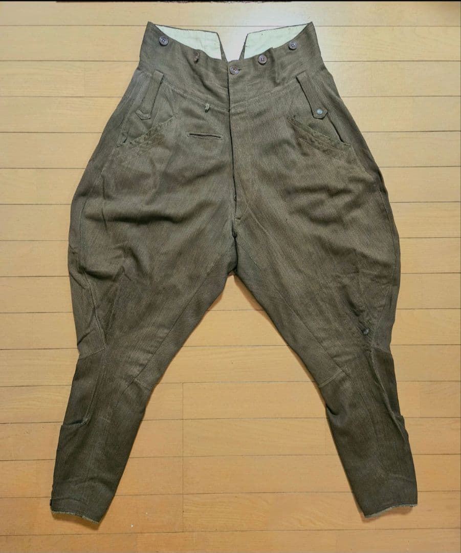 日本軍　将校　冬短袴　乗馬ズボン