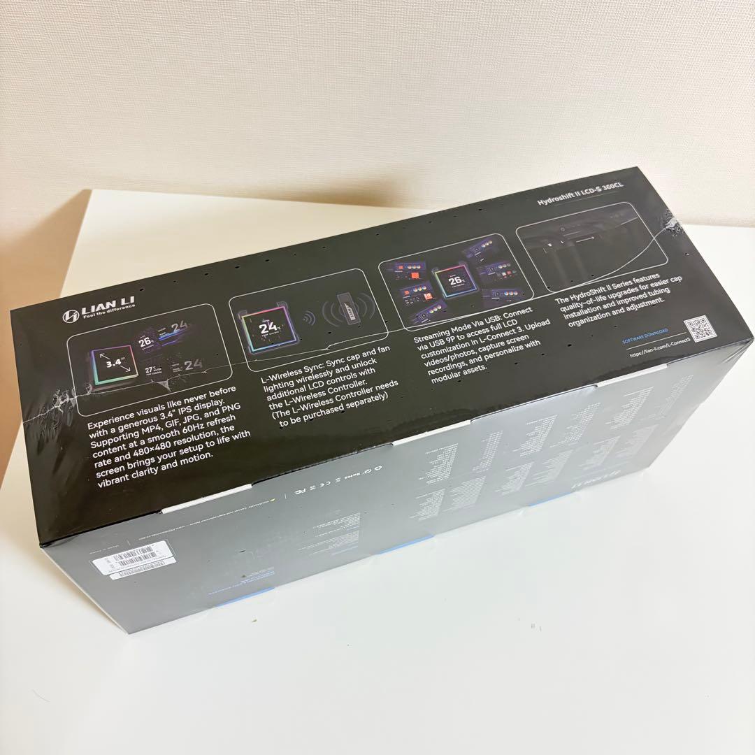 LianLi 保証書付き 最新 水冷CPUクーラー ホワイト IPS液晶