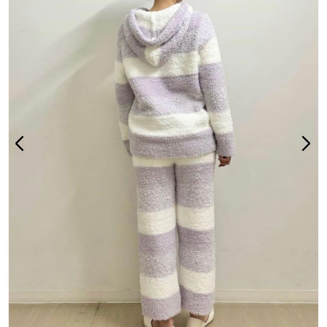 断捨離ガリ子【新品未使用】ジェラートピケ 3ボーダーパーカ&ロングパンツ