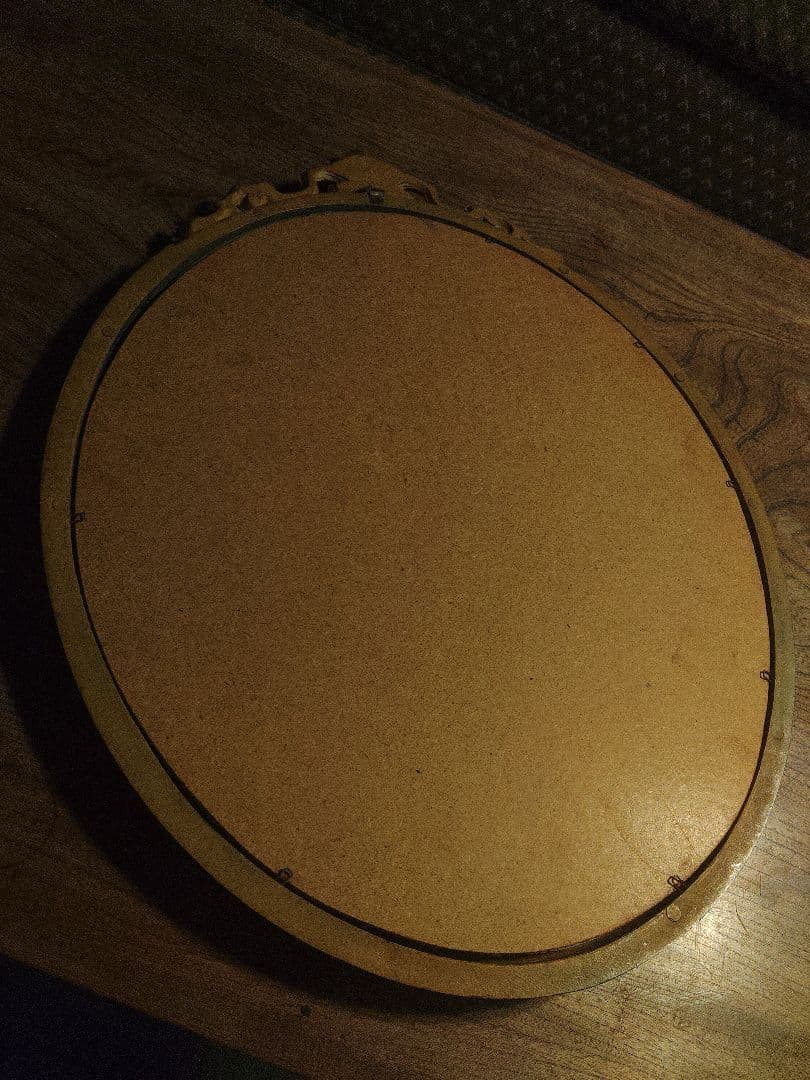 美品　ウォールミラー　オーバルミラー　イタリア製　壁掛け　鏡　ヴィンテージ　希少