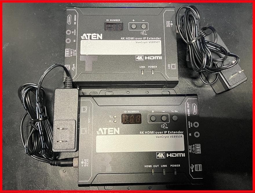 ATENビデオ延長トランスミッター&レシーバー VE8950T＆R　 IP/4K