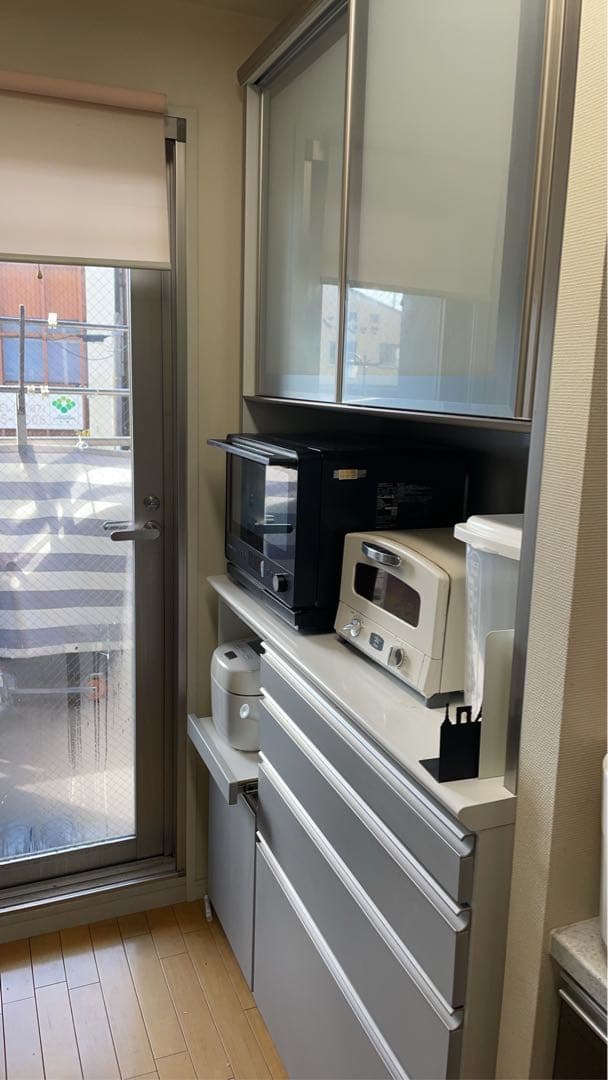 【meme　3／10引渡し】キッチン収納　シルバー スチール製 引き出し式