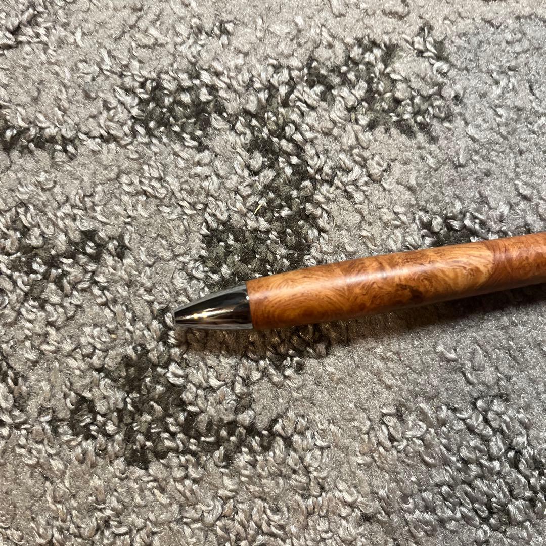 花梨こぶ杢の木製ボールペン 本体 木製ケース付き