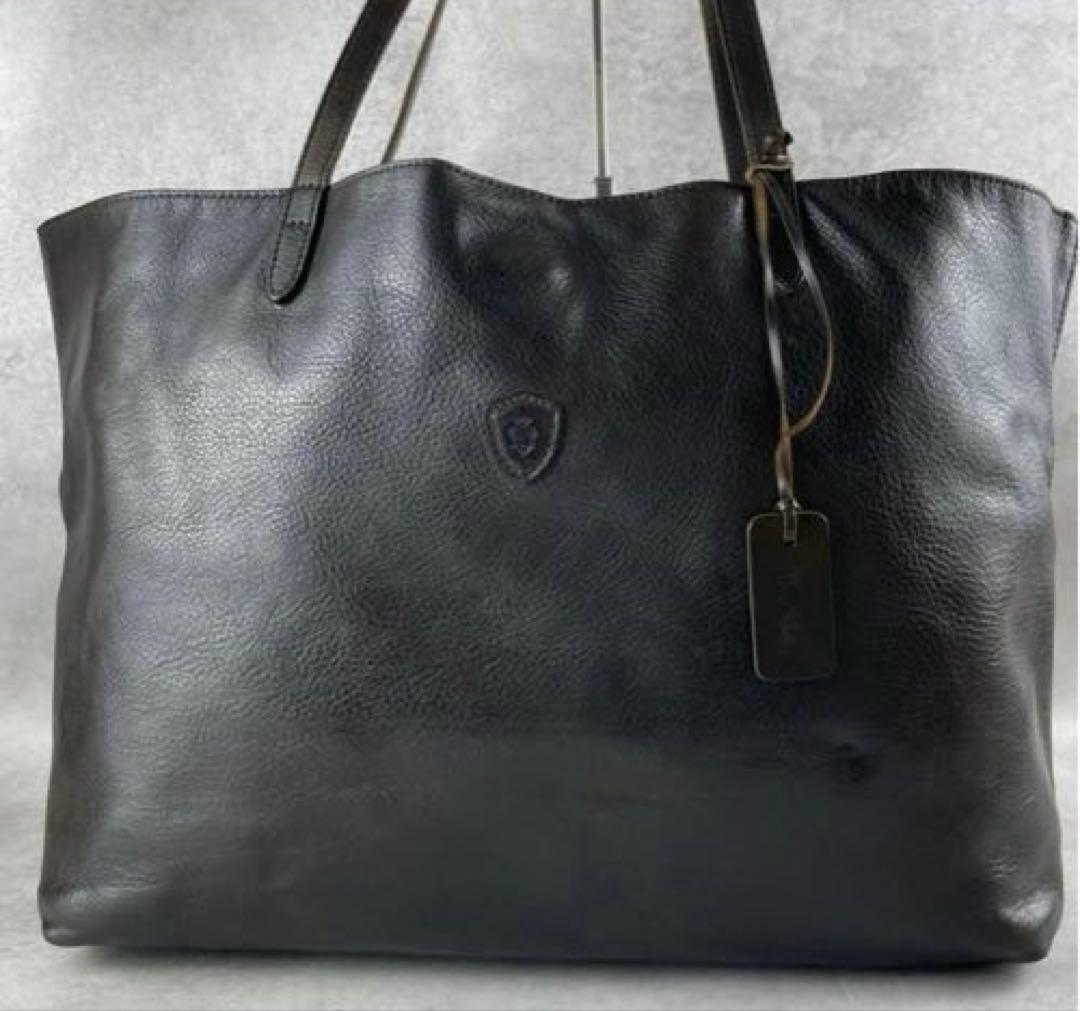 美品 フェリージ メンズ トートバッグ レザー NK DS A4