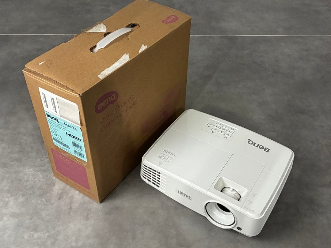 ✅ BenQ MS524プロジェクター HDMI対応リモコン箱付き高輝度映像機器