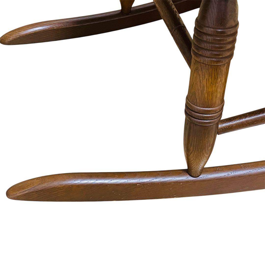 飛騨産業 キツツキマーク ロッキングチェア 揺り椅子 木製 アンティーク レトロ