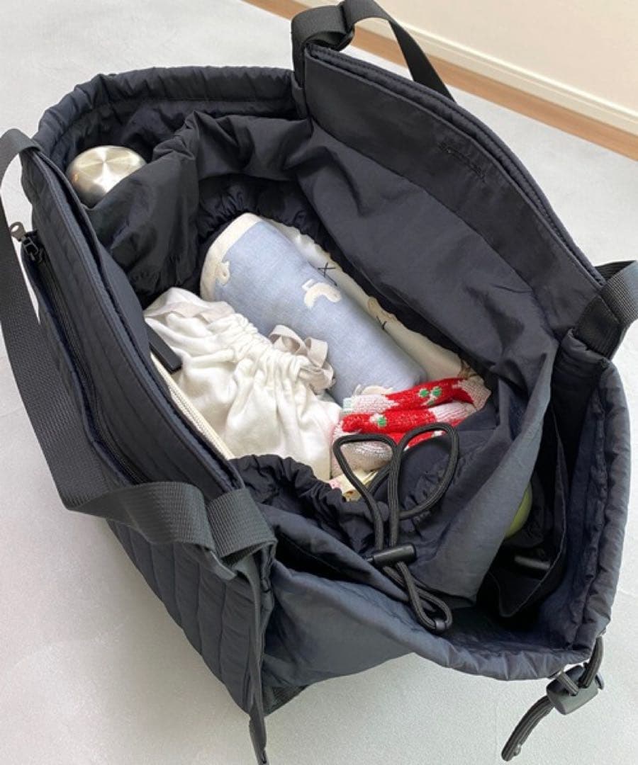 SOLPRESA 洗える 軽量＆大容量　キルティング マザーズバッグ（Mサイズ）