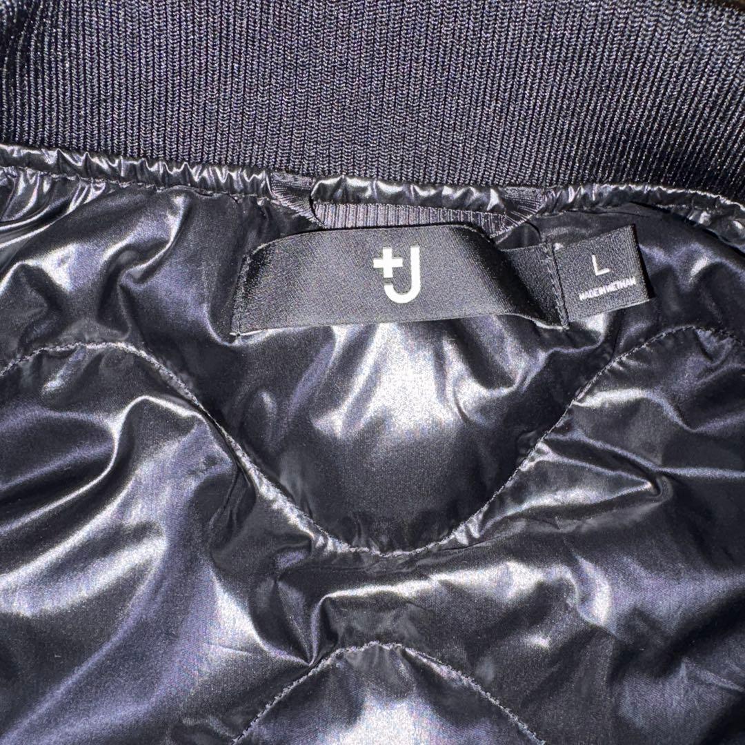 ユニクロ+J ハイブリッドダウンオーバーサイズMA-1ブルゾン ブラック2021