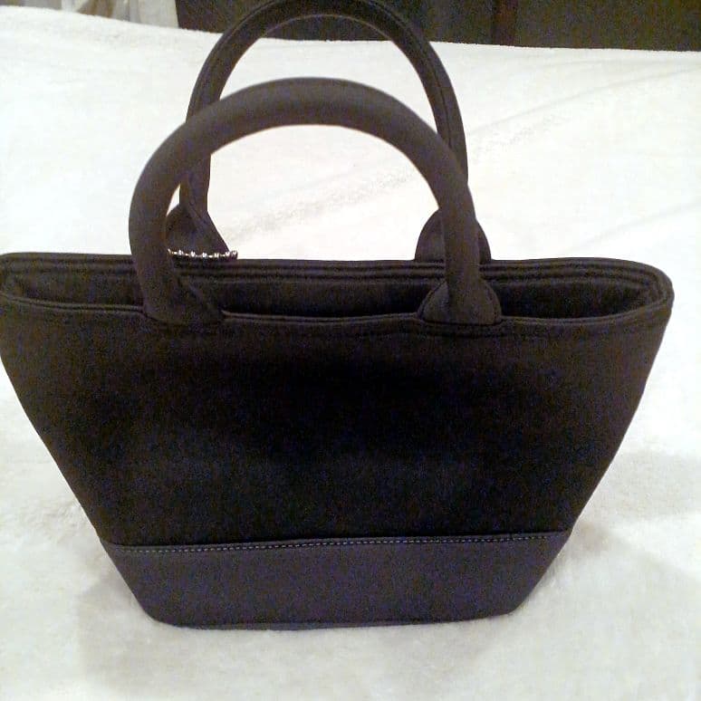 未使用✨HYDROGENスカル舟形トートバッグ黒ファスナー