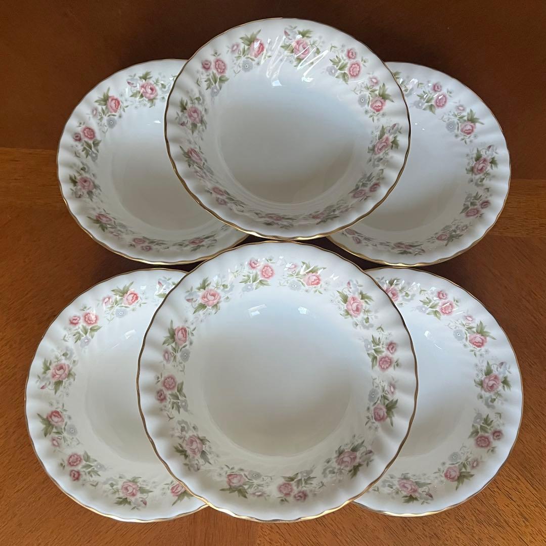 【美品】英国製　ミントン★スプリングブーケ★サラダボウル　６個