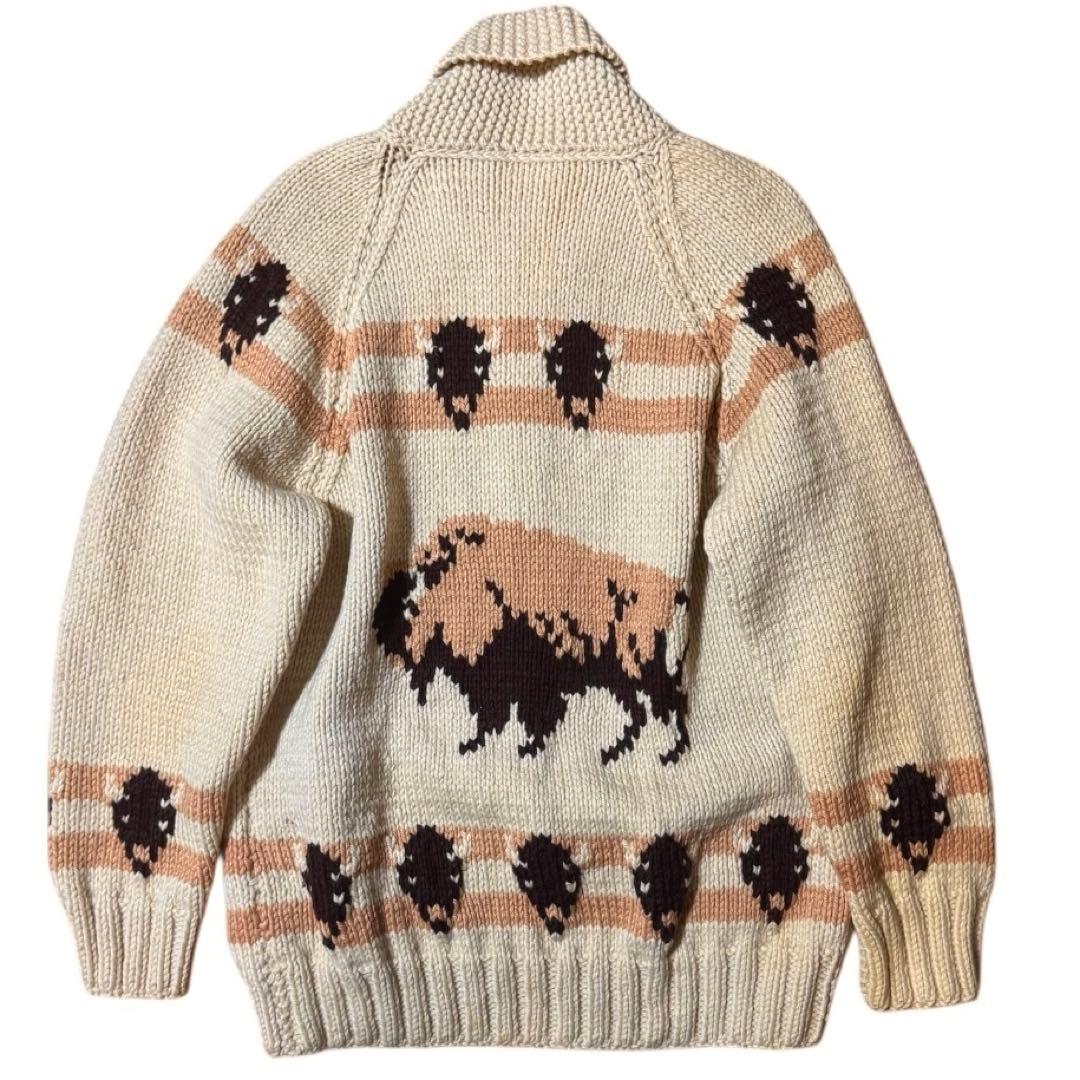 ビンテージ 70s バッファロー カウチンセーター TALONジッパー 古着