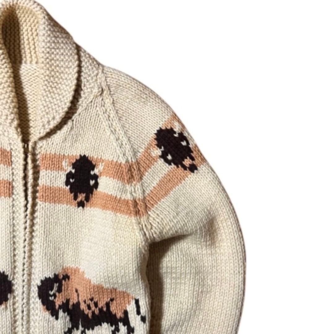 ビンテージ 70s バッファロー カウチンセーター TALONジッパー 古着