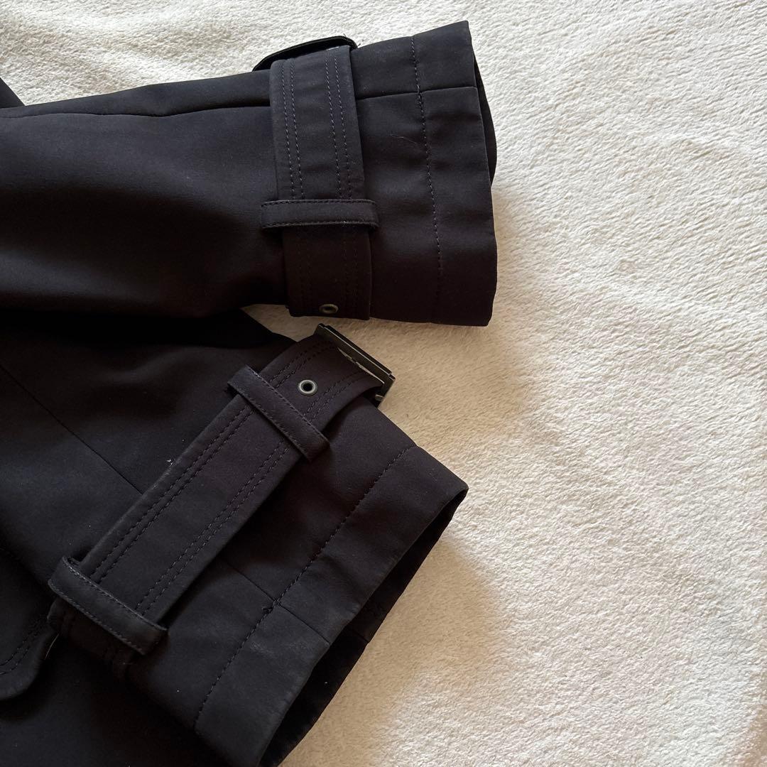 バーバリー ブラックレーベル トレンチコート ノバチェック 黒 M