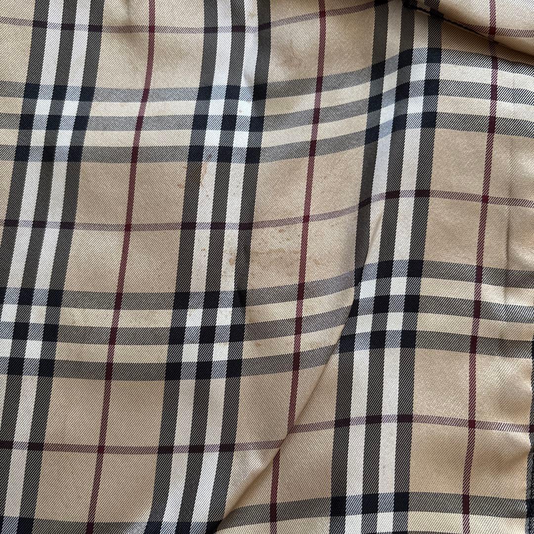 バーバリー ブラックレーベル トレンチコート ノバチェック 黒 M