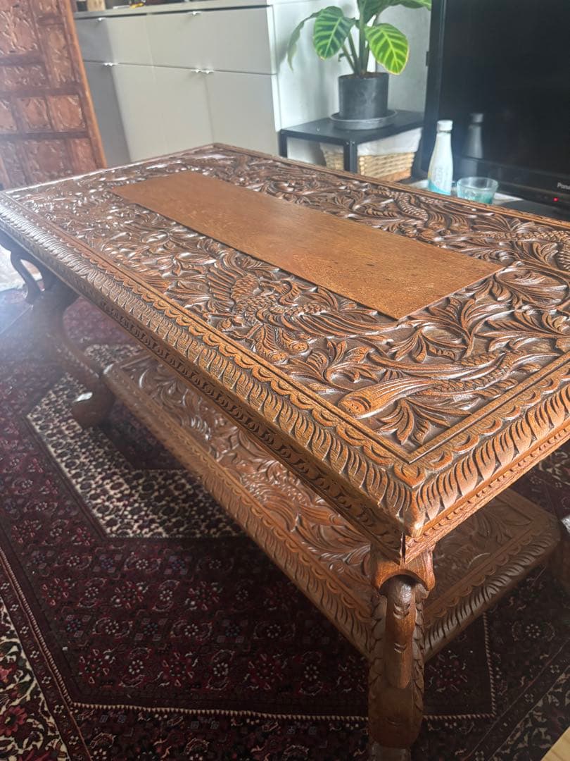 ヴィンテージ ローテーブル チーク材使用 美品 ミッドセンチュリーデザイン