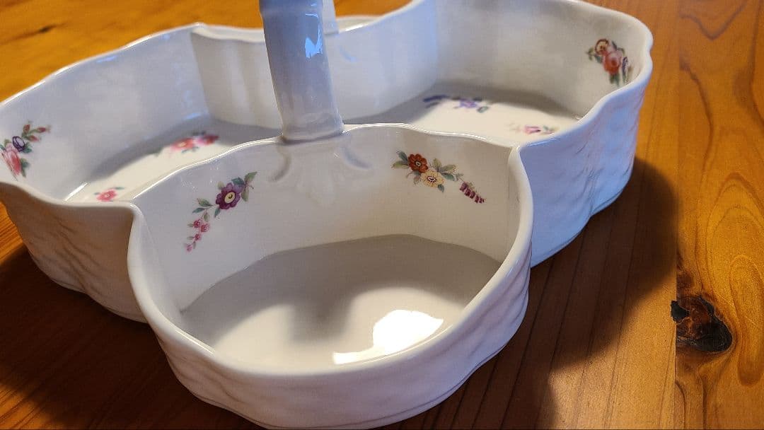 フラワーバスケット 3点セット Coalport コールポート