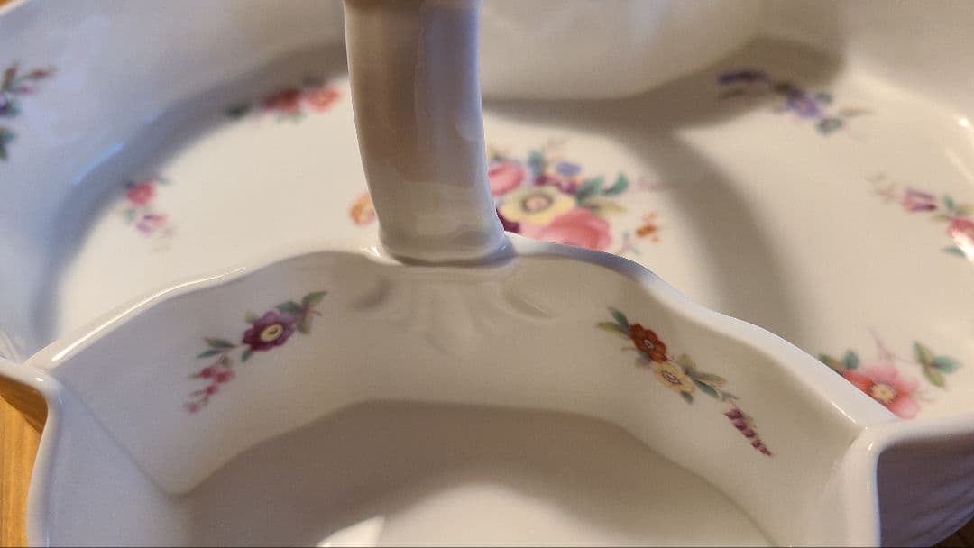 フラワーバスケット 3点セット Coalport コールポート