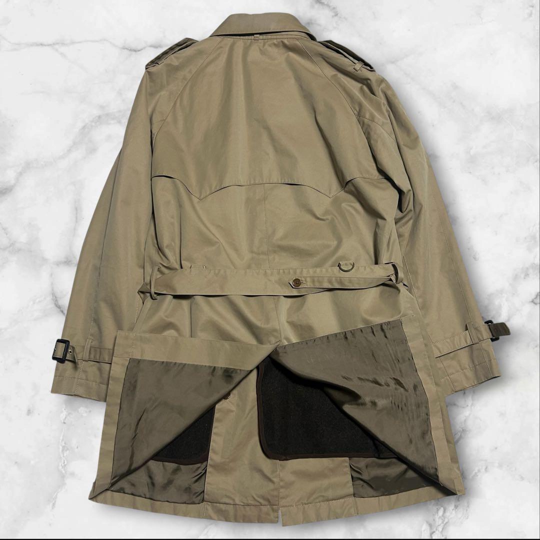 【美品】ポールスミス トレンチコート カシミヤ混 ライナー付 M ベージュ