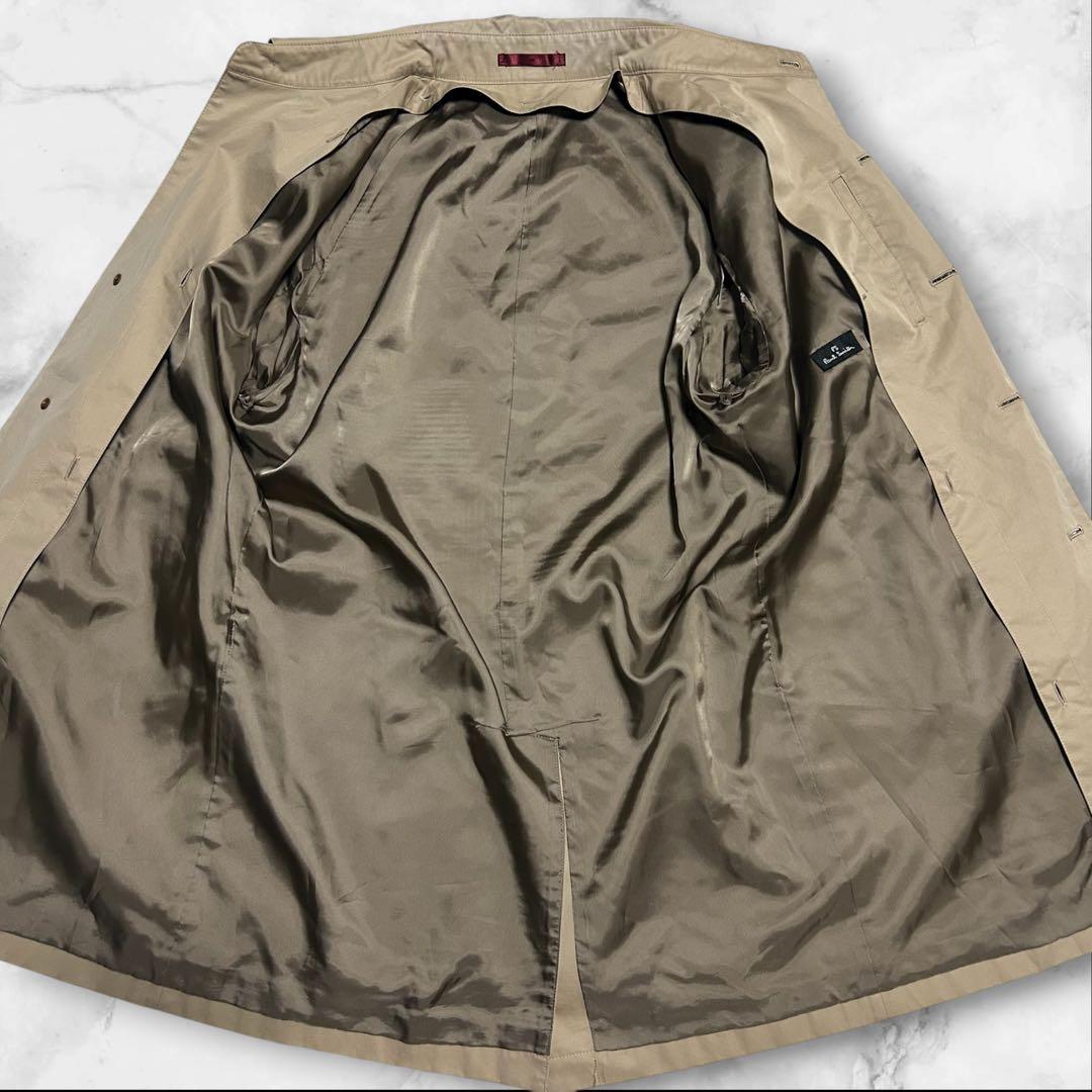 【美品】ポールスミス トレンチコート カシミヤ混 ライナー付 M ベージュ