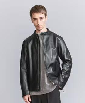 【新品未使用】羊革ブラック シングルライダースジャケット