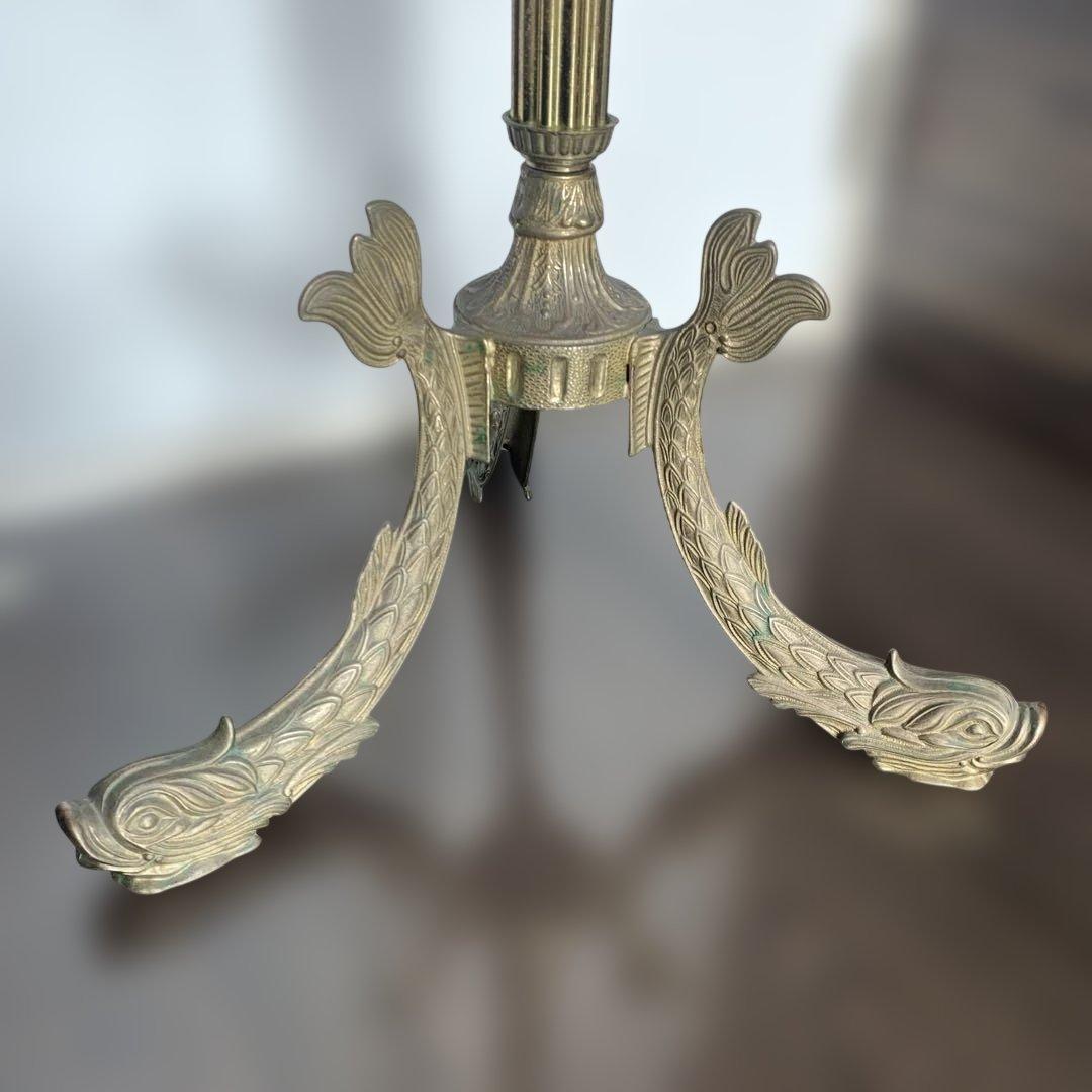 ①ポールハンガー　真鍮　イタリア　ビンテージ　コート掛け ①②セット品