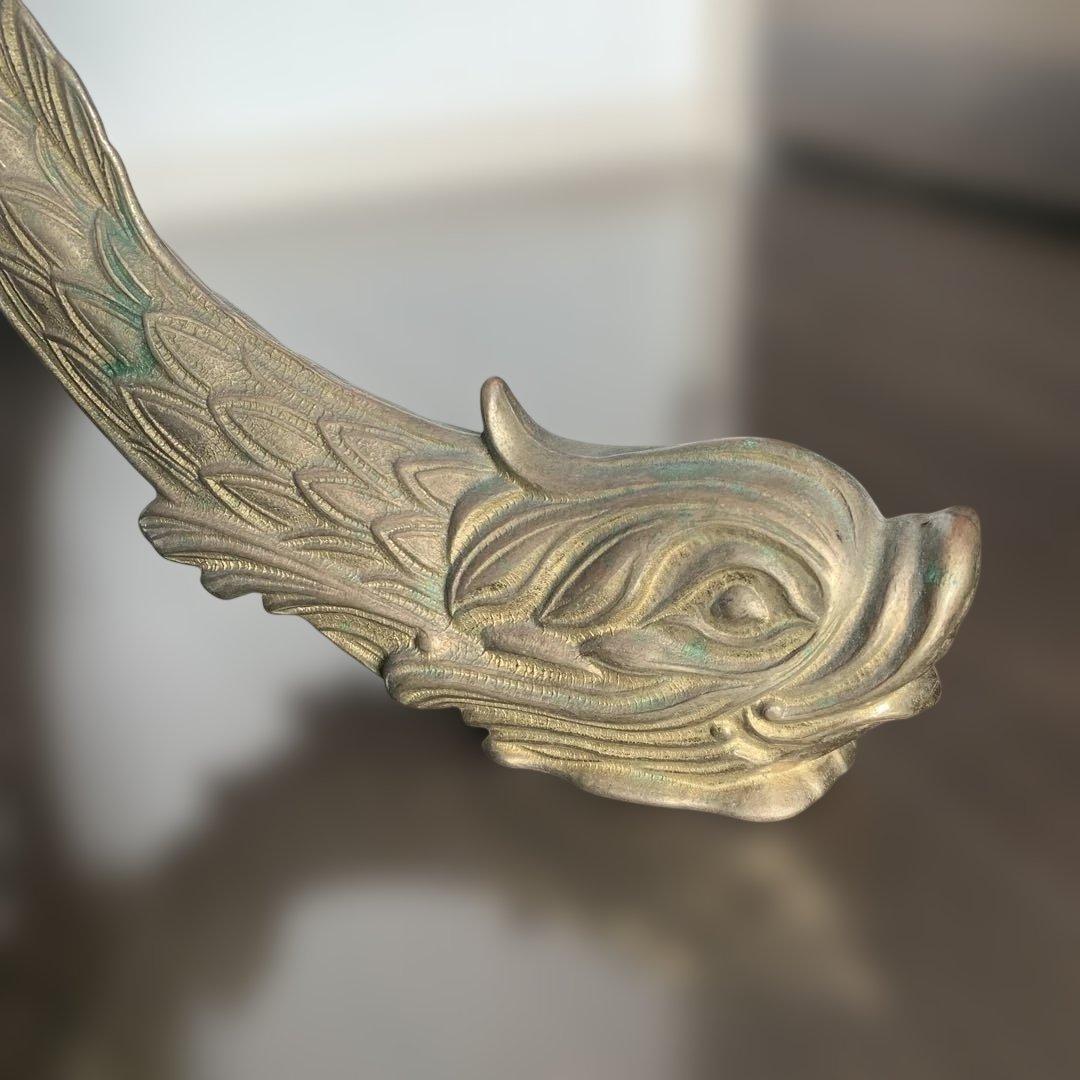 ①ポールハンガー　真鍮　イタリア　ビンテージ　コート掛け ①②セット品