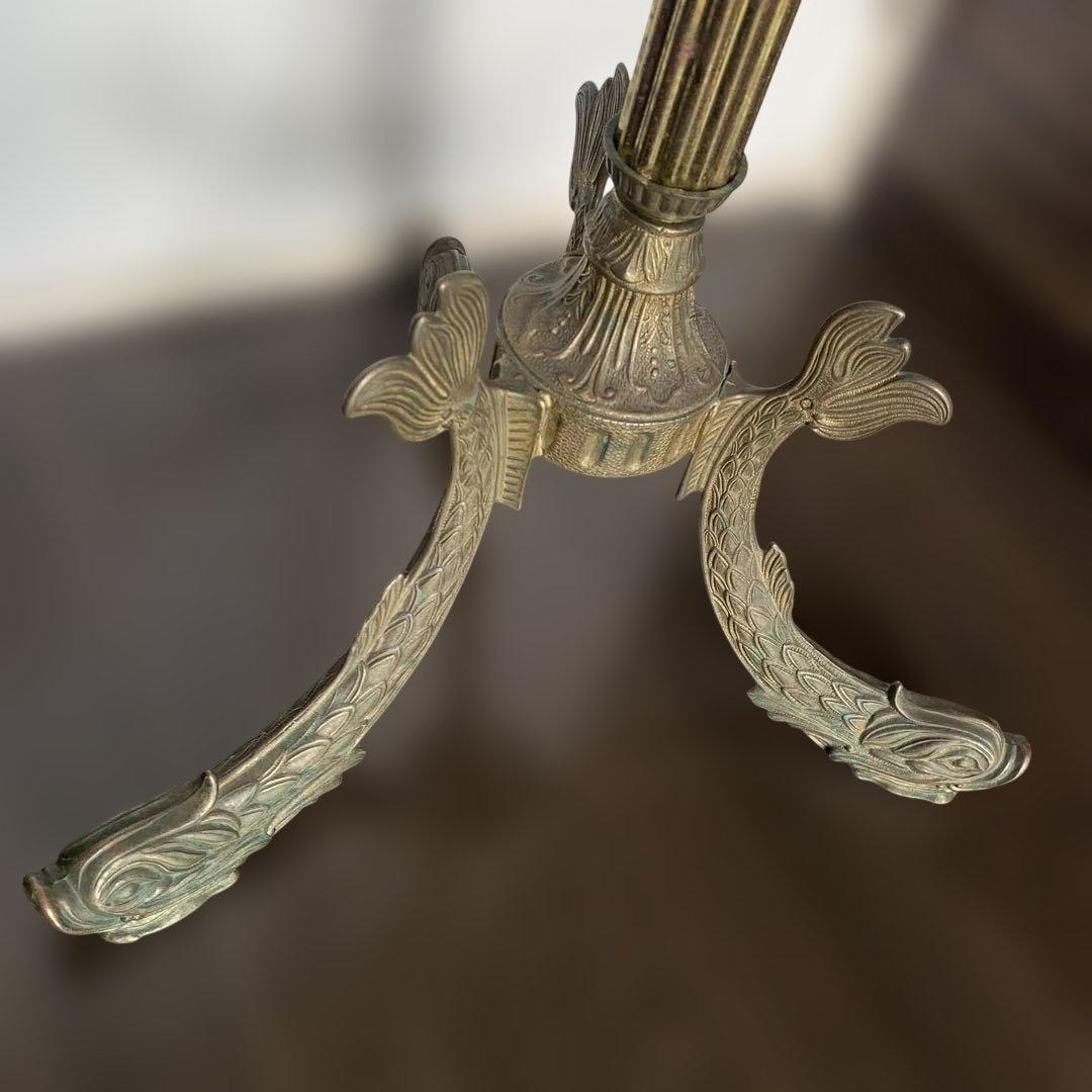 ①ポールハンガー　真鍮　イタリア　ビンテージ　コート掛け ①②セット品