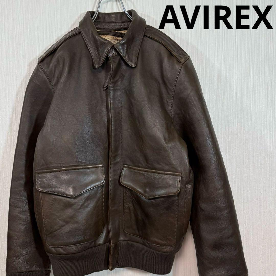 AVIREX アヴィレックス 上野商会 A-2羊革 フライトジャケット